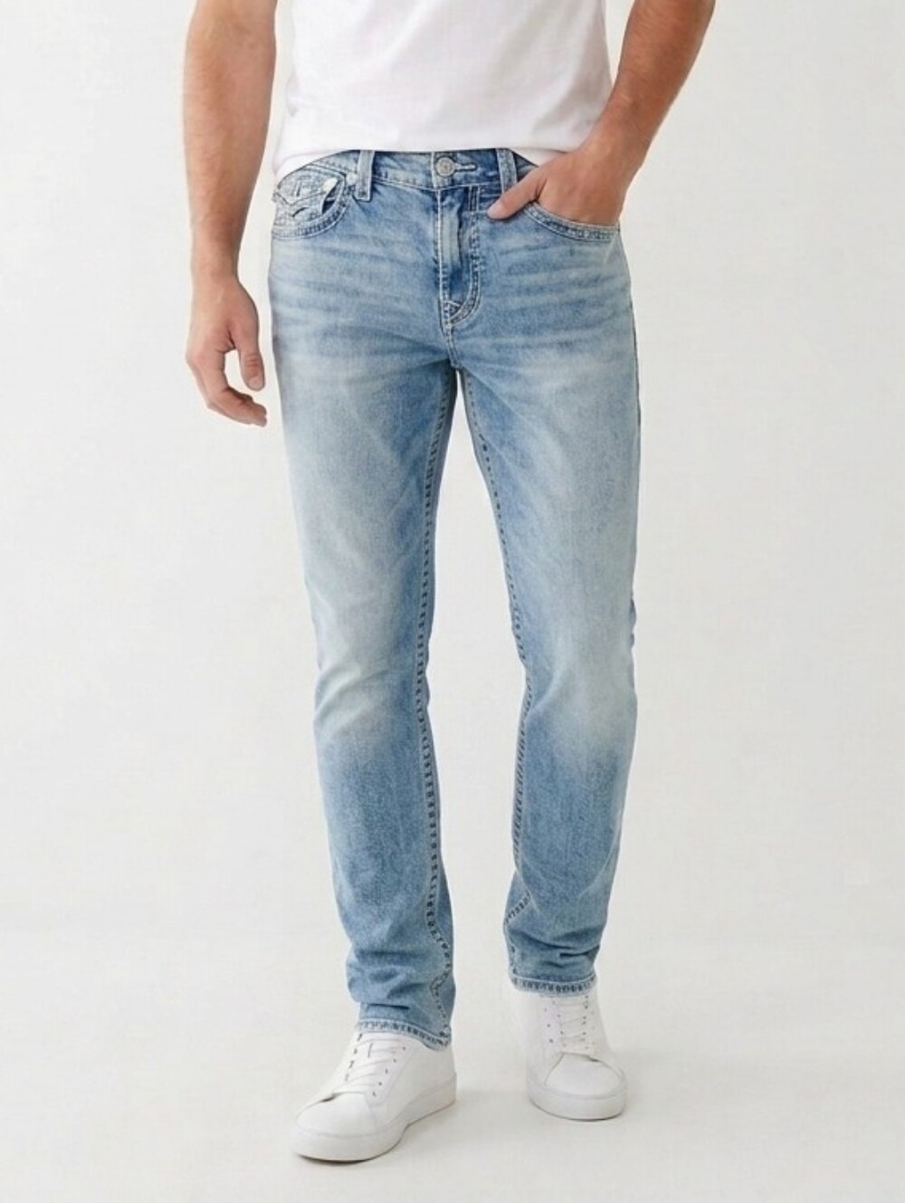True Religion Rocco Relaxed Skinny Jeans - Men's Size 34x30